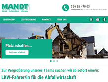 Tablet Screenshot of abbruch-mandt.de